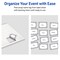 Avery Printable Adhesive Name Tags, 2-1/3" x 3-3/8", Matte White, Pre-printed Metallic Silver Border/Black Frame Design, Laser & Inkjet Compatible, 160 Total